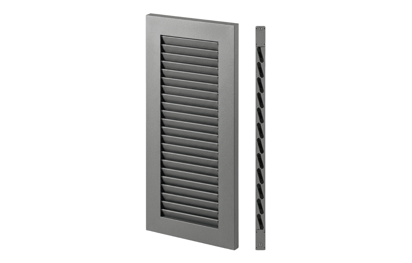 Volet Battant aluminium extrudé épaisseur 30mm - Persienne lames américaines