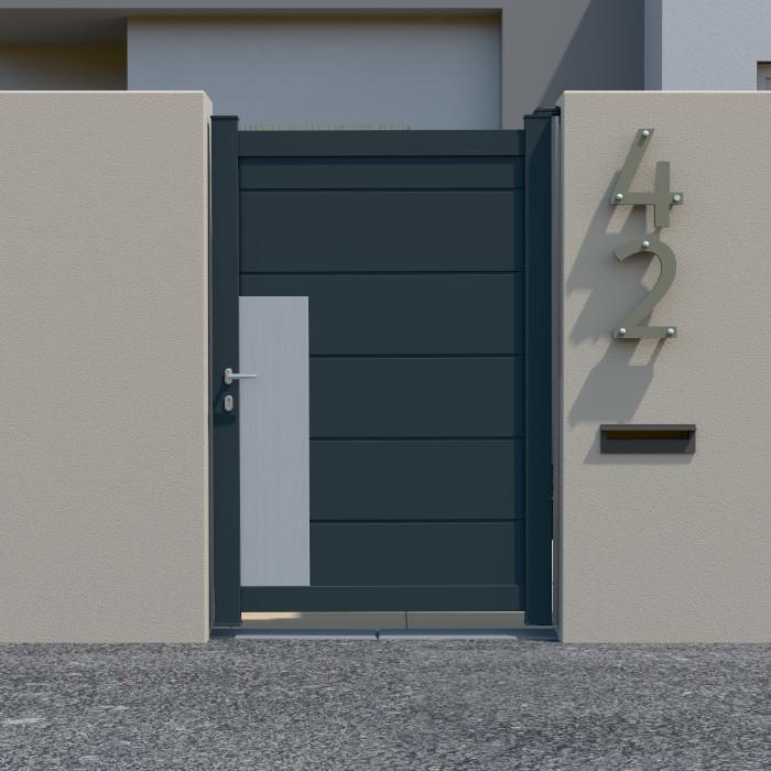 Portillon Aluminium plein alunox - Cers