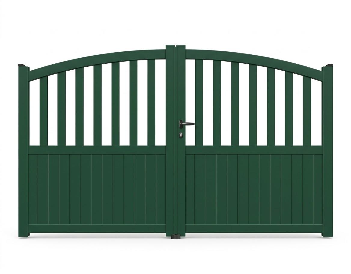 Portail battant aluminium ajouré - Mousson