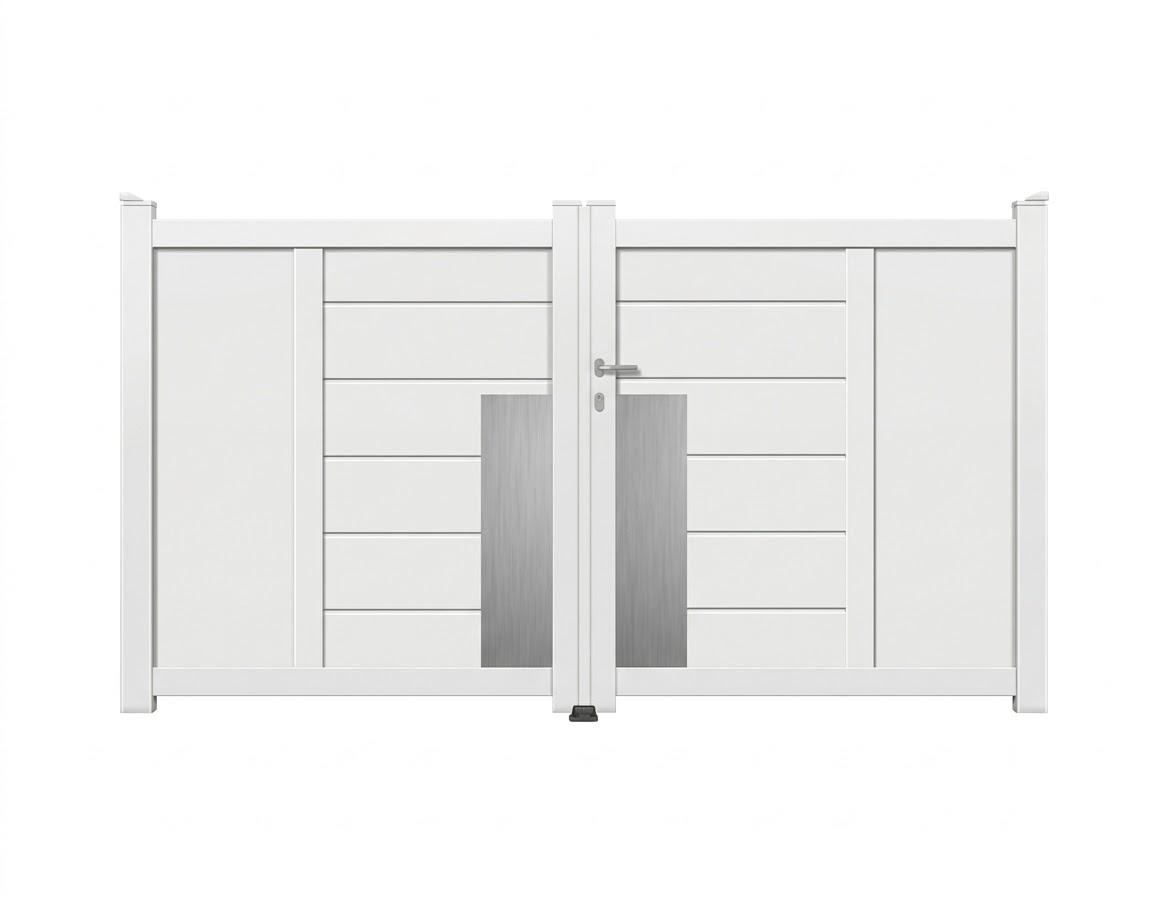Portail battant aluminium plein alunox - Cers