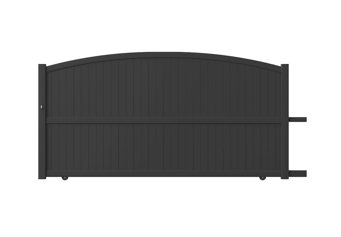 Portail coulissant aluminium plein - Chinook