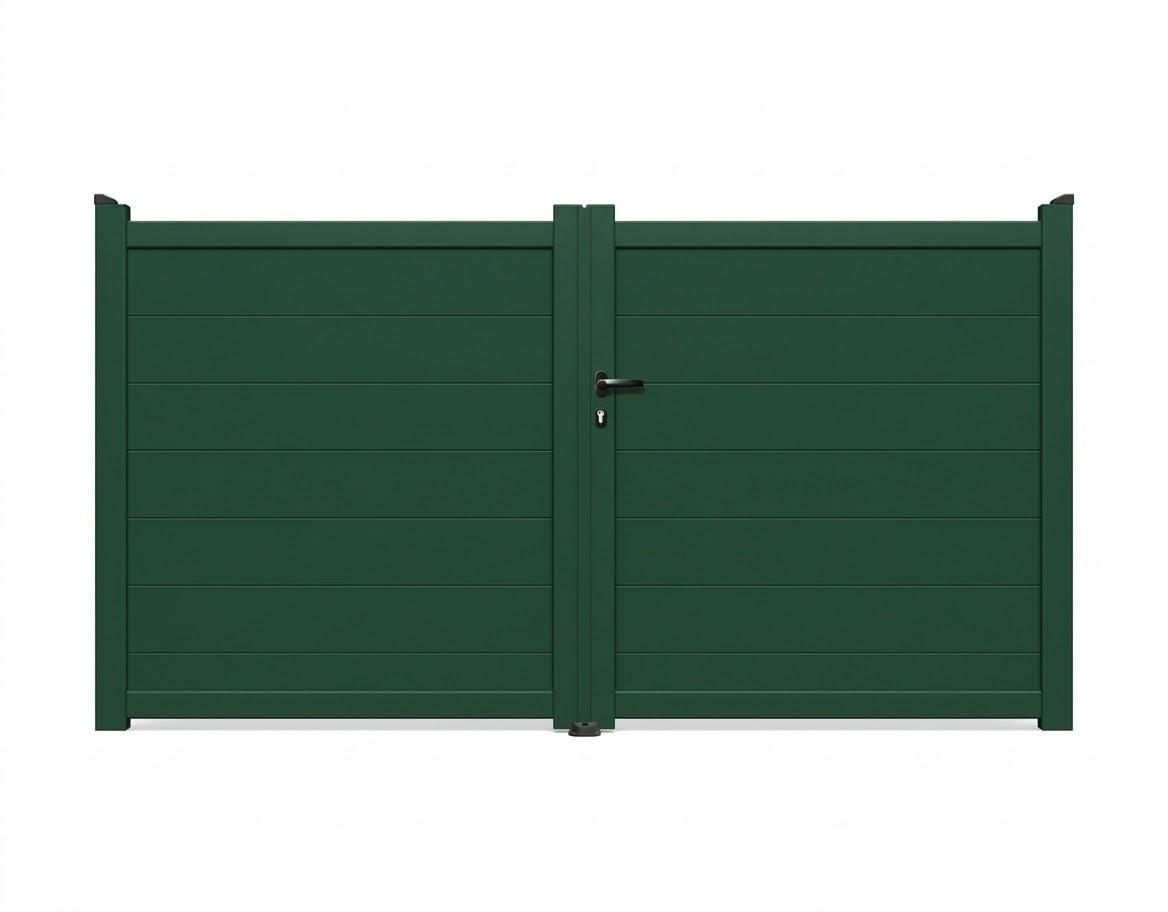 Portail battant aluminium plein - Limousin