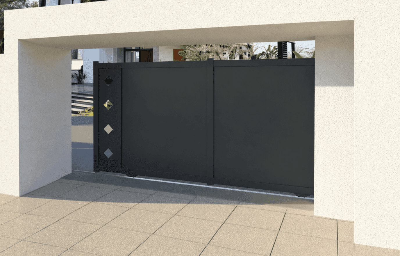 Portail coulissant aluminium - Eole