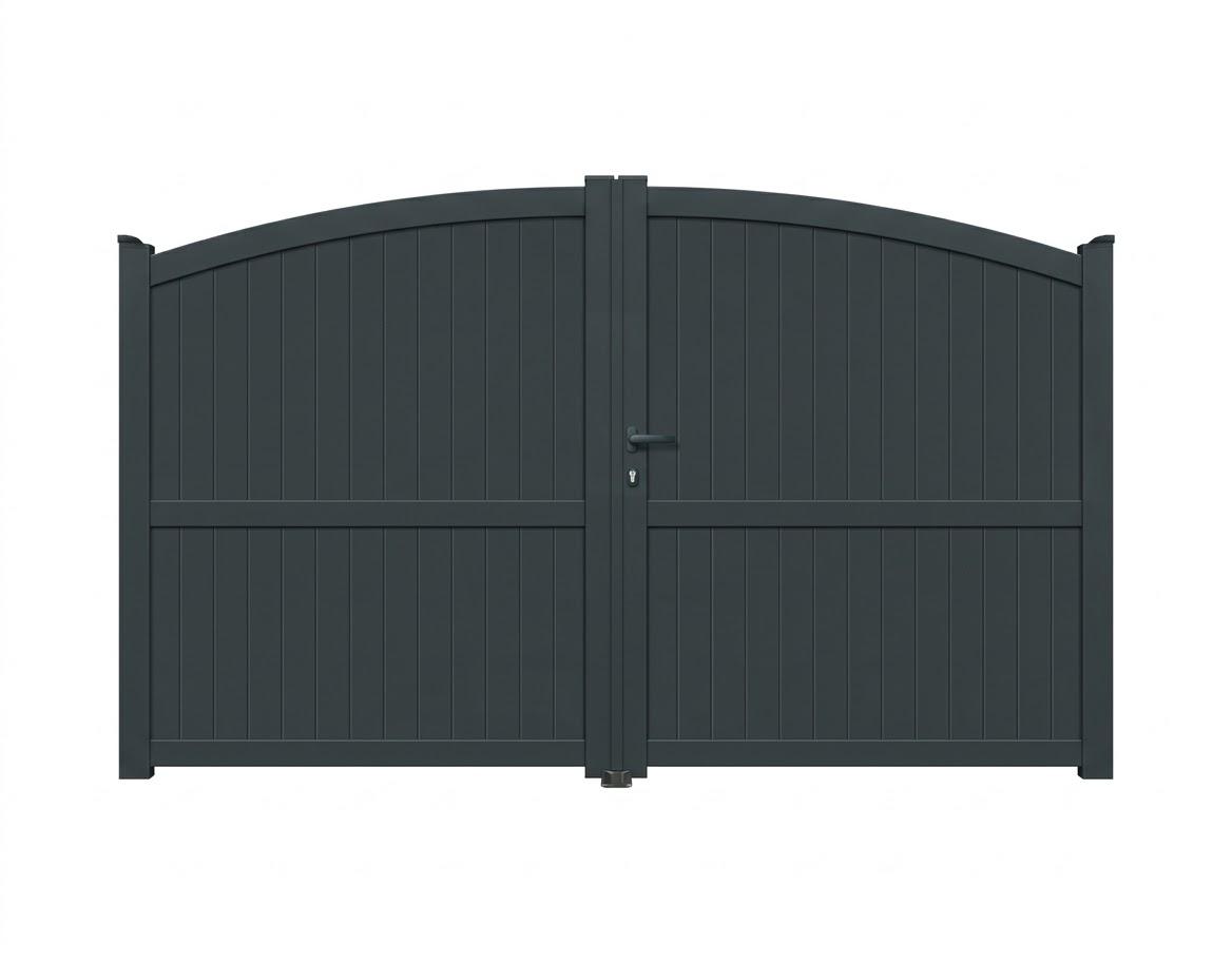 Portail battant aluminium plein - Chinook