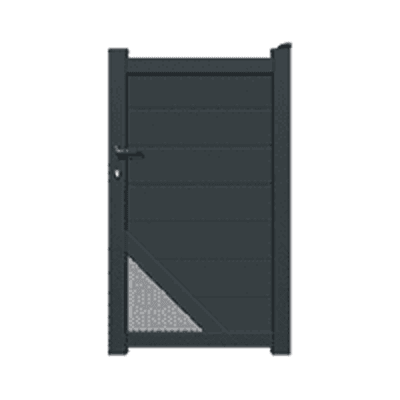 Portillon Aluminium semi-ajouré - Gregal