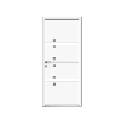 Porte d'entrée aluminium panneau vitré - Pandora