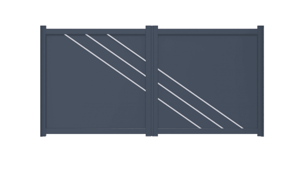 Portail battant aluminium manuel - Joran