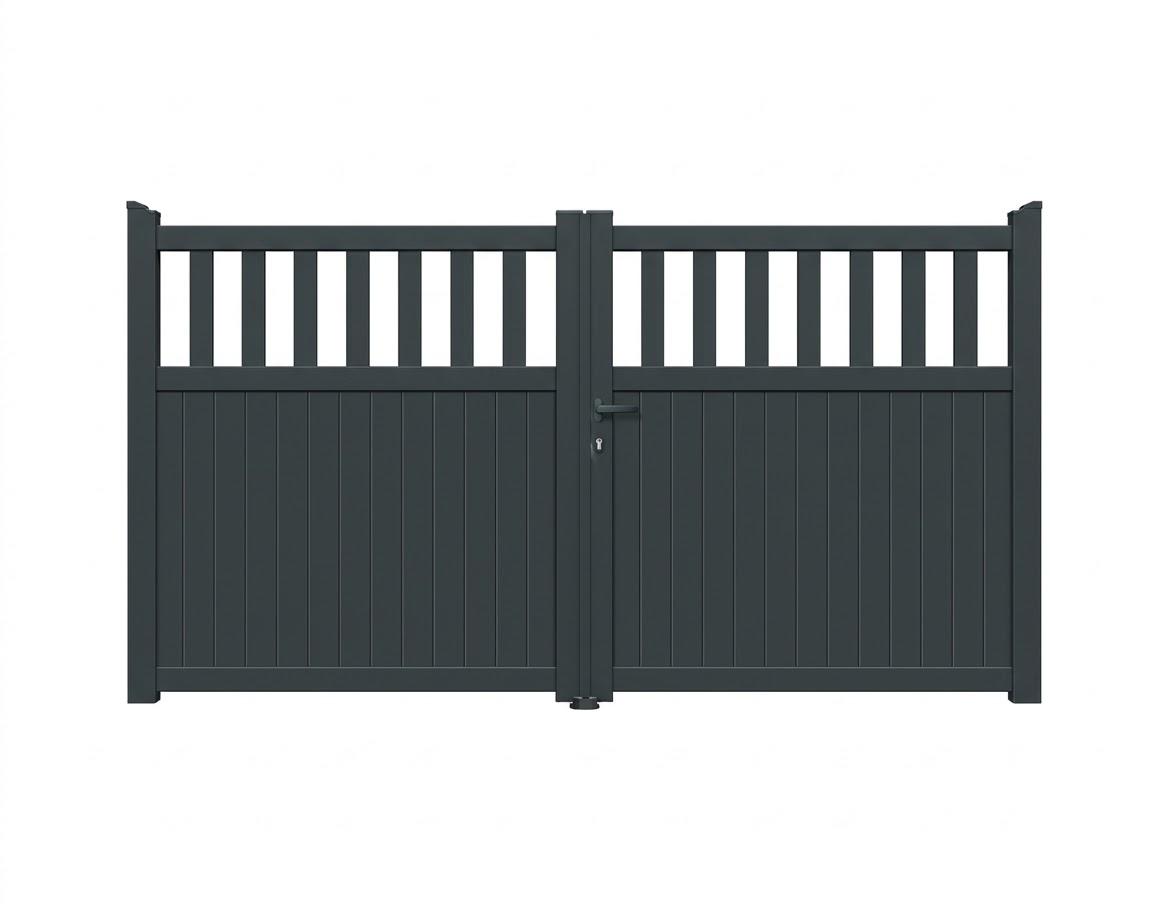 Portail battant aluminium manuel - Grec