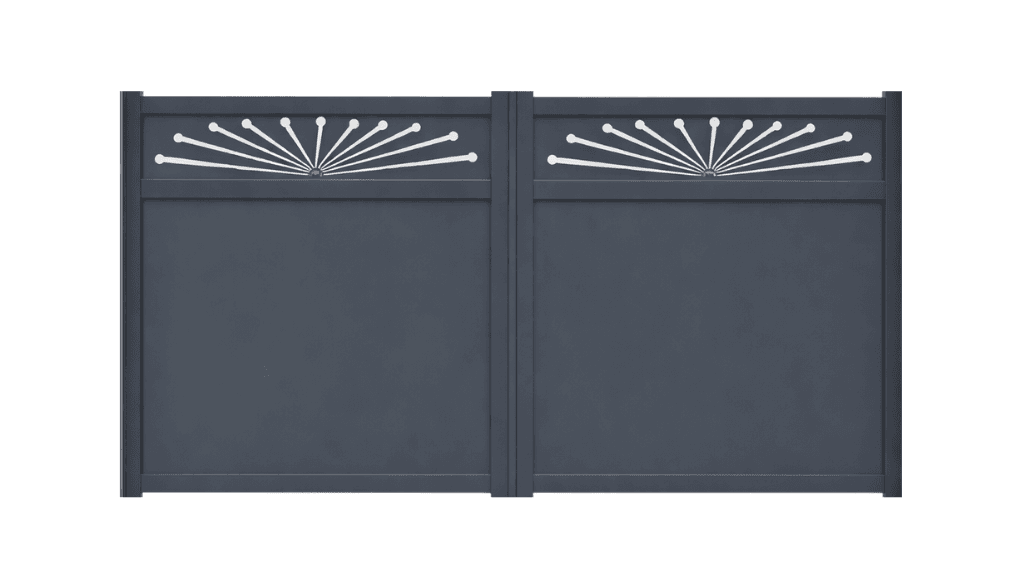 Portail battant aluminium manuel - Marina