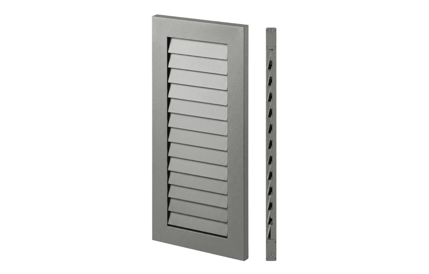 Volet Battant aluminium extrudé épaisseur 30mm - Persienne lames françaises
