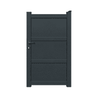 Portillon Aluminium plein - Traverse