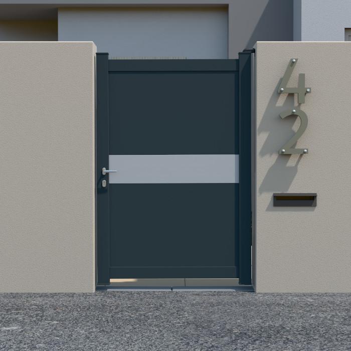 Portillon Aluminium plein alunox - Garbi