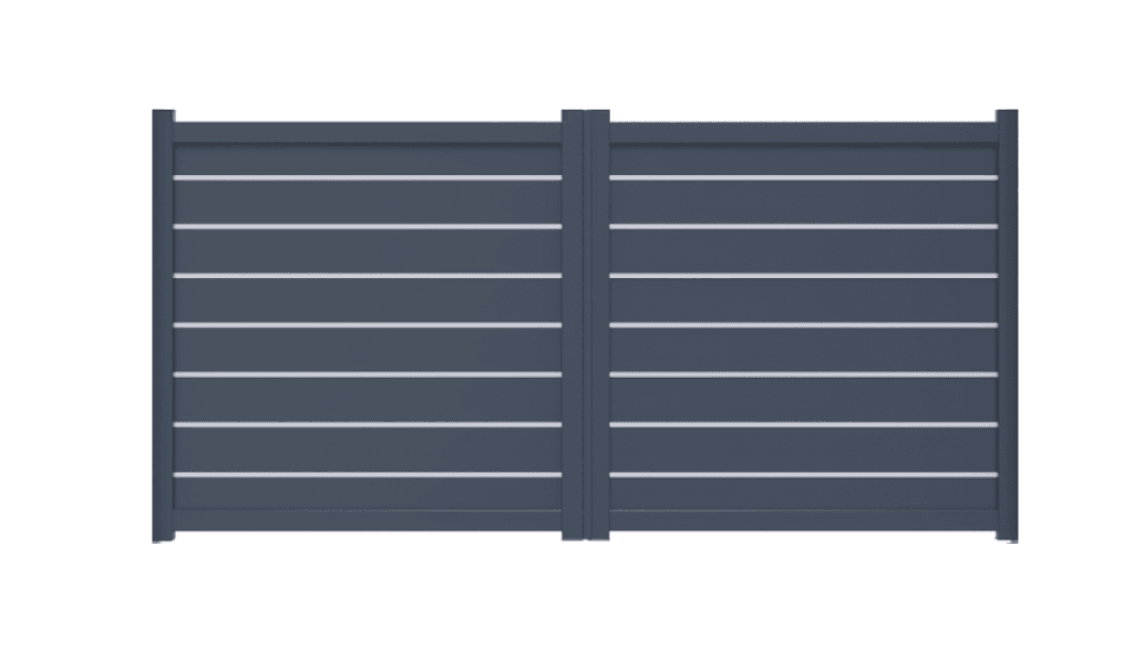 Portail battant aluminium manuel - Galerne