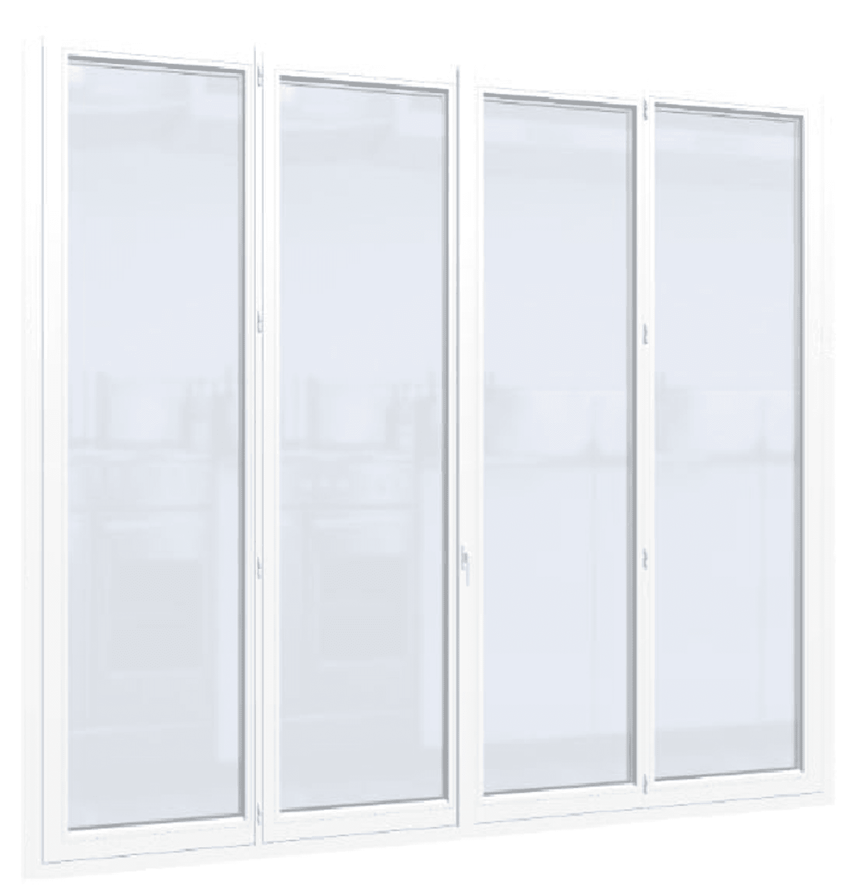 Porte-fenêtre PVC - Confort - 4 Vantaux