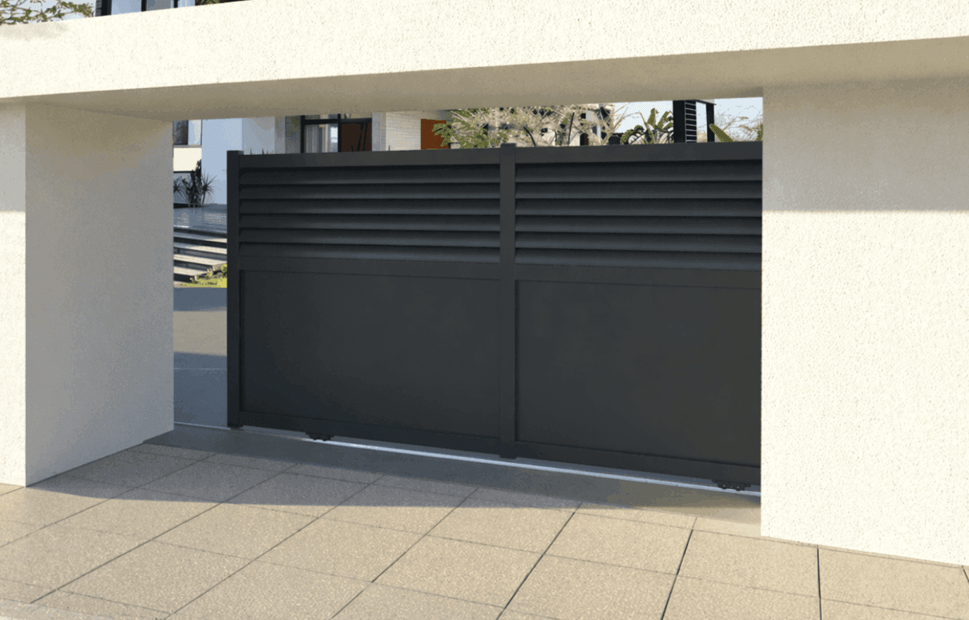Portail coulissant aluminium - Haliade