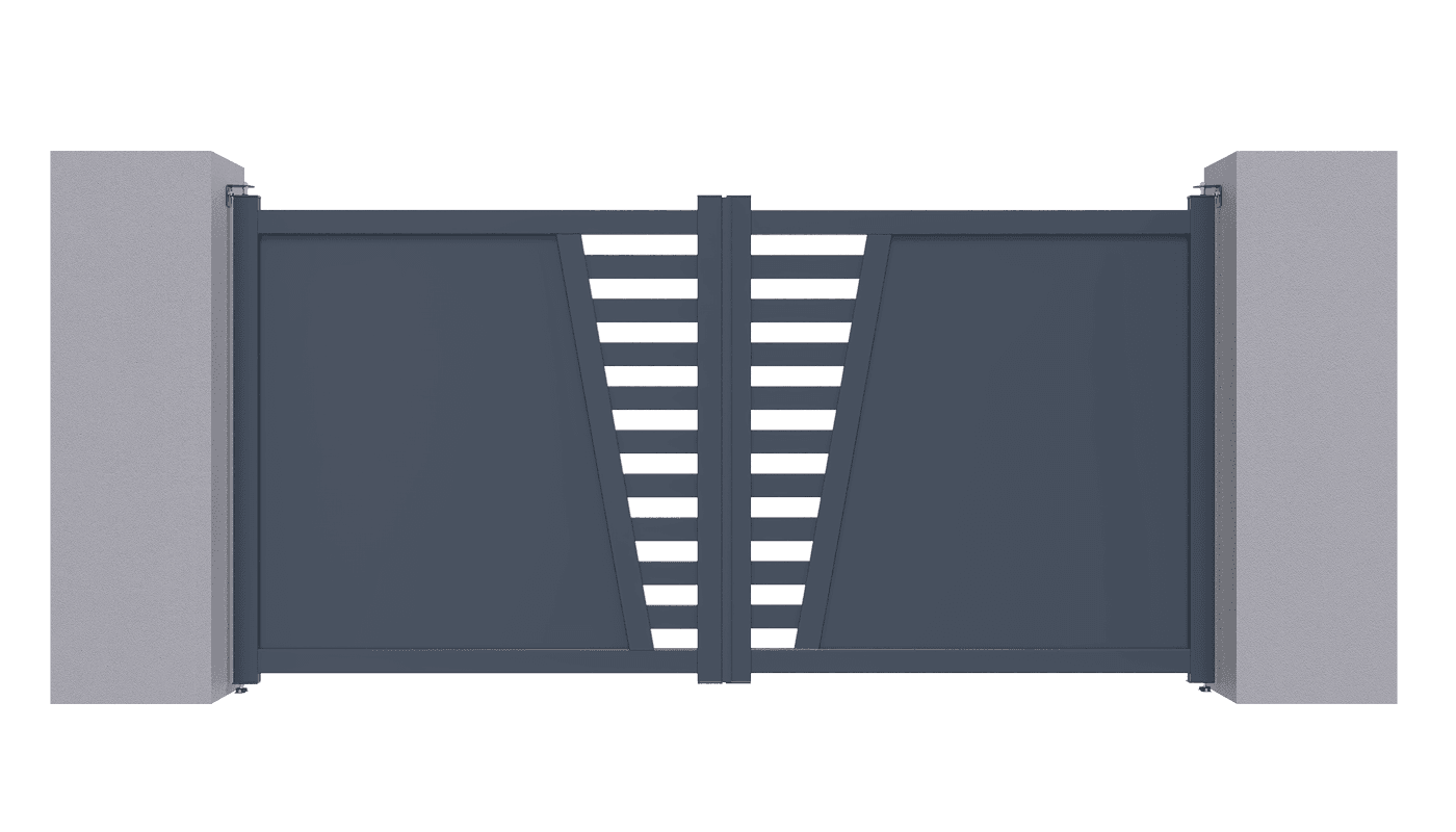 Portail battant aluminium - Equinox
