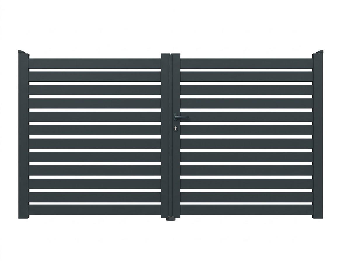 Portail battant aluminium ajouré - Austral