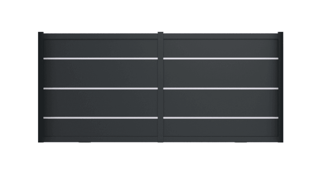 Portail coulissant aluminium manuel - Suroit