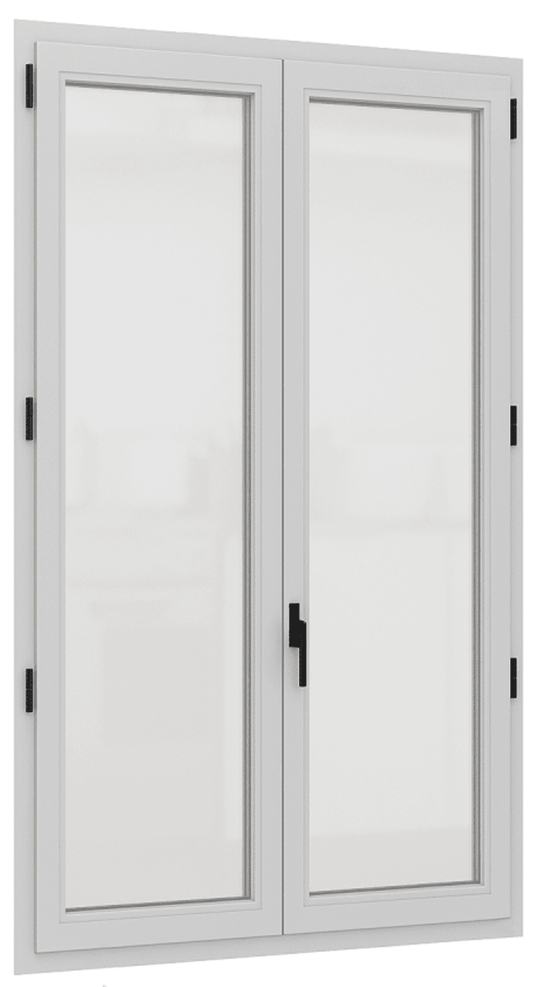 Porte-fenêtre PVC - Eco -  2 Vantaux