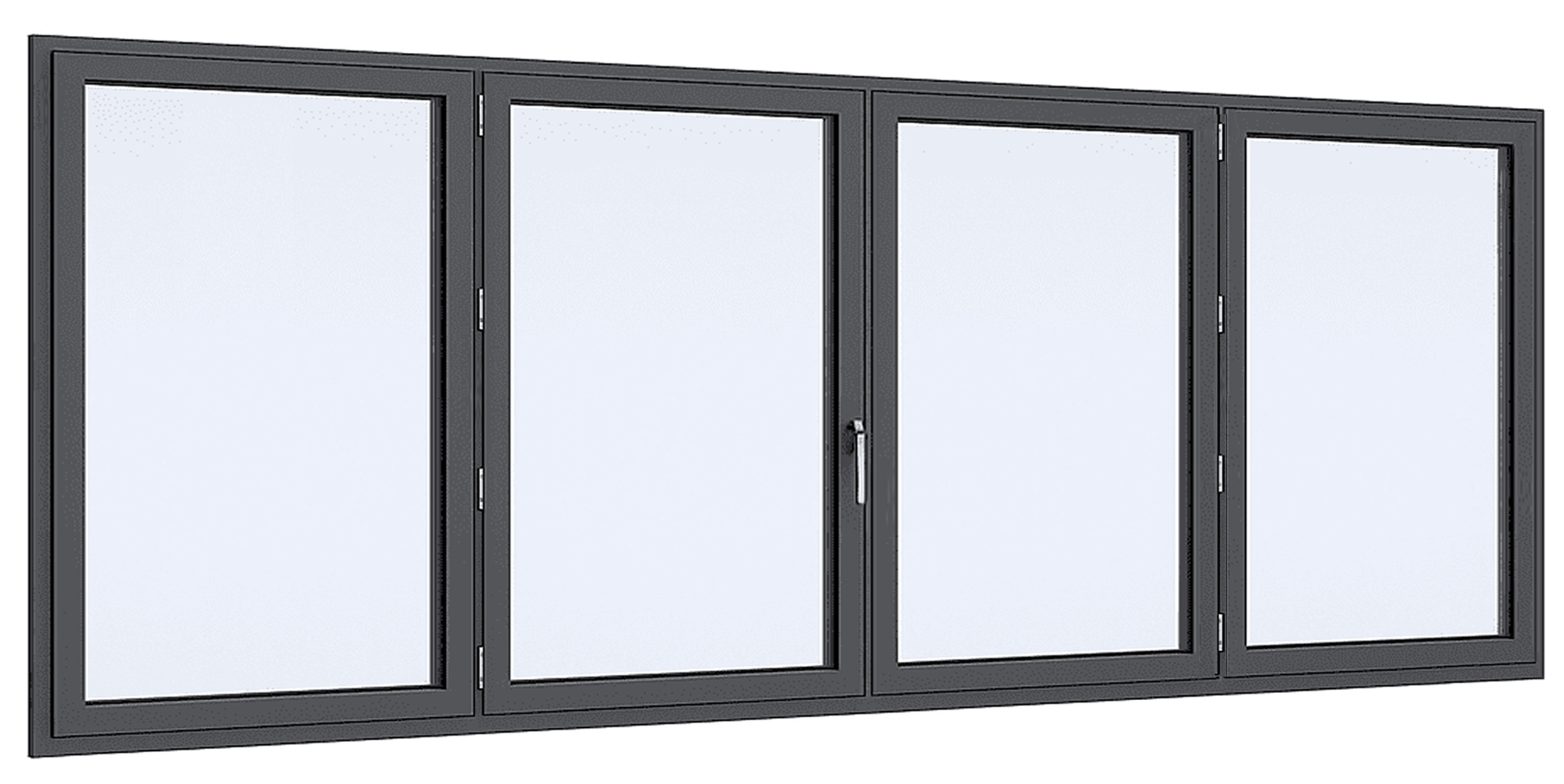 Fenêtre PVC - Premium - 4 Vantaux