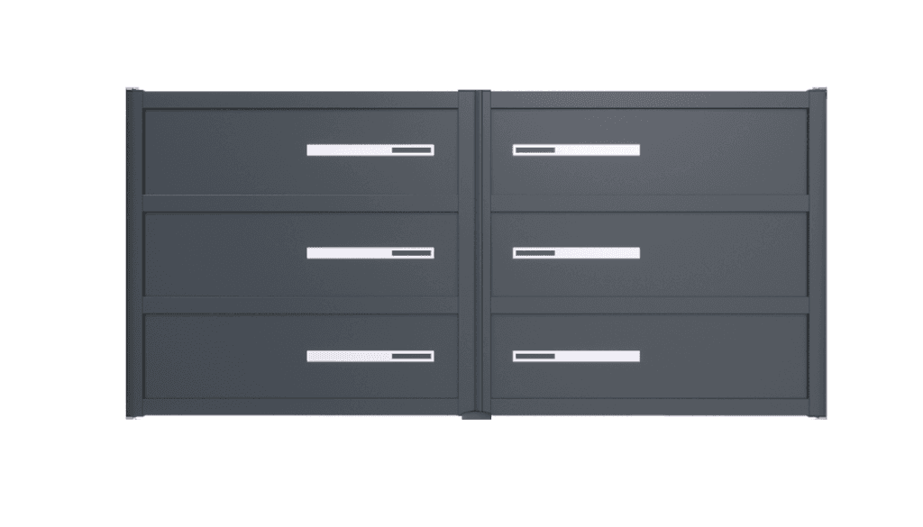 Portail battant aluminium manuel - Norois