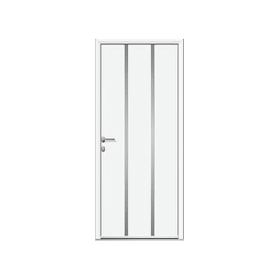 Porte d'entrée aluminium panneau plein alunox - Paralyn