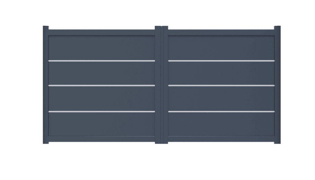 Portail battant aluminium manuel - Suroit