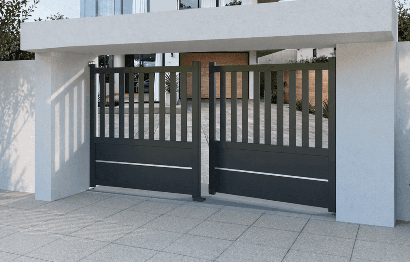Portail battant aluminium - Stratus