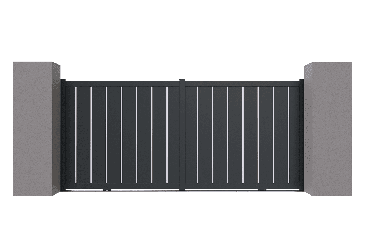 Portail coulissant aluminium - Aurore