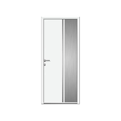 Porte d'entrée aluminium panneau plein alunox - Mercure