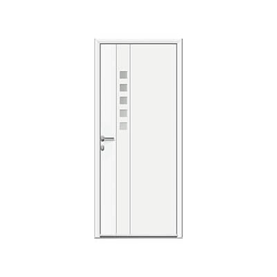 Porte d'entrée aluminium panneau vitré - Janus