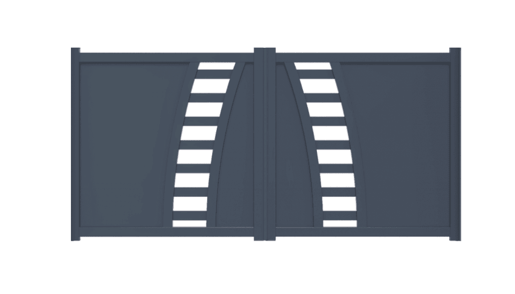 Portail battant aluminium manuel - Prisme