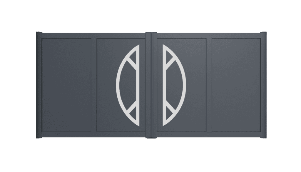 Portail battant aluminium manuel - Albedo
