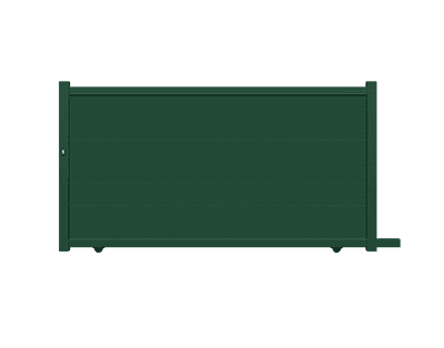 Portail coulissant aluminium plein - Limousin