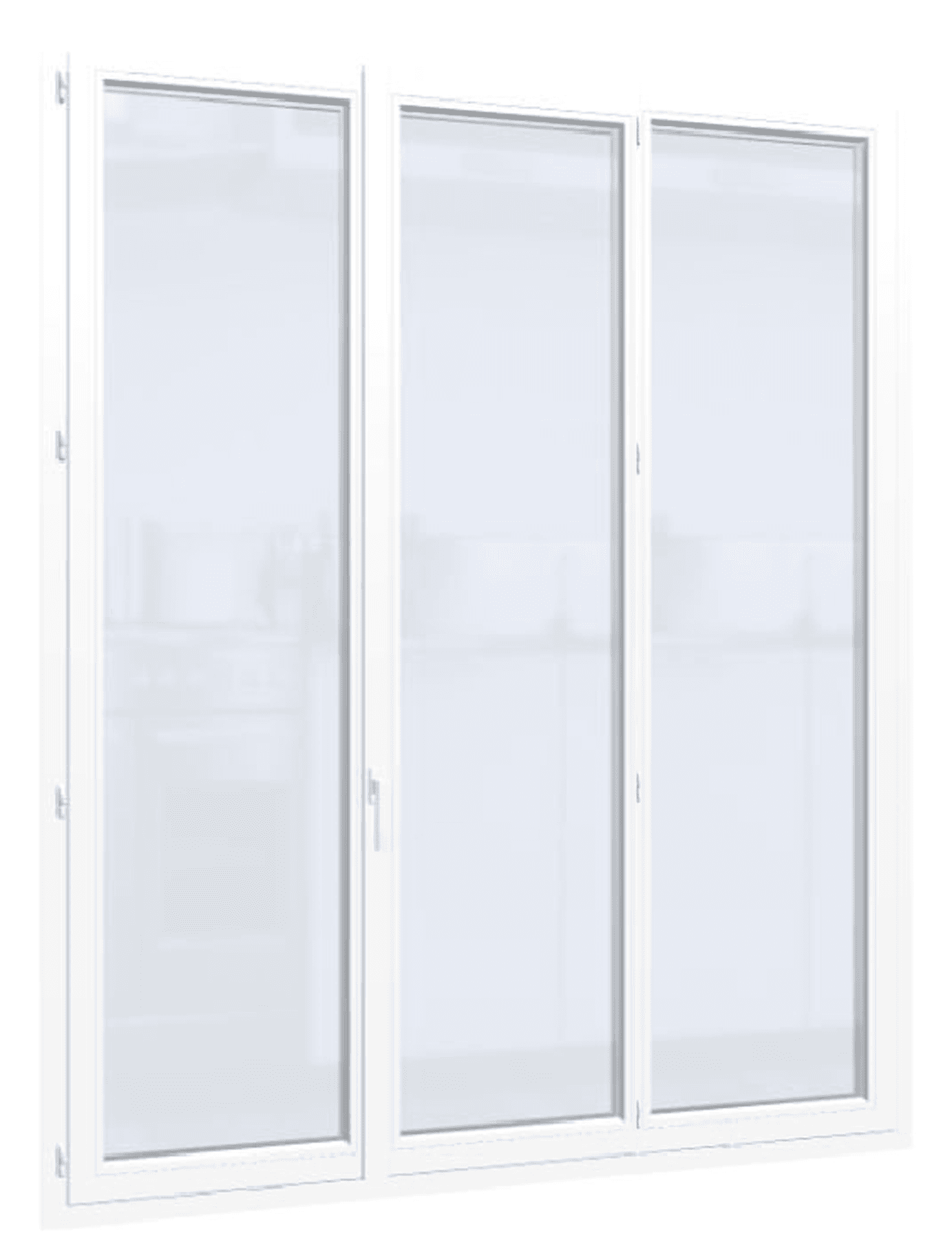 Porte-fenêtre PVC - Confort - 3 Vantaux
