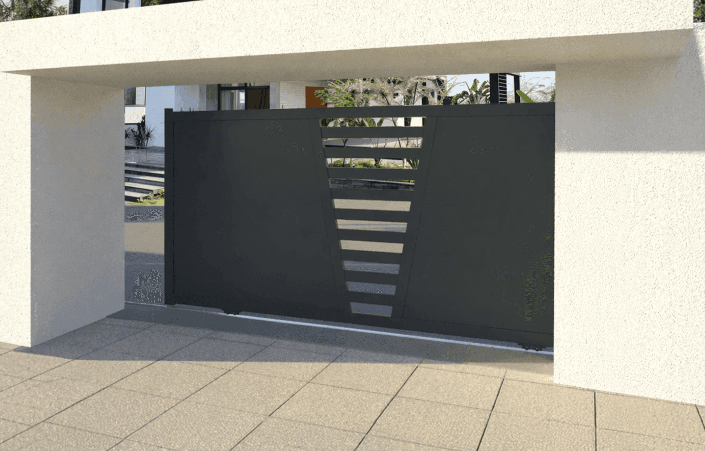 Portail coulissant aluminium - Equinox