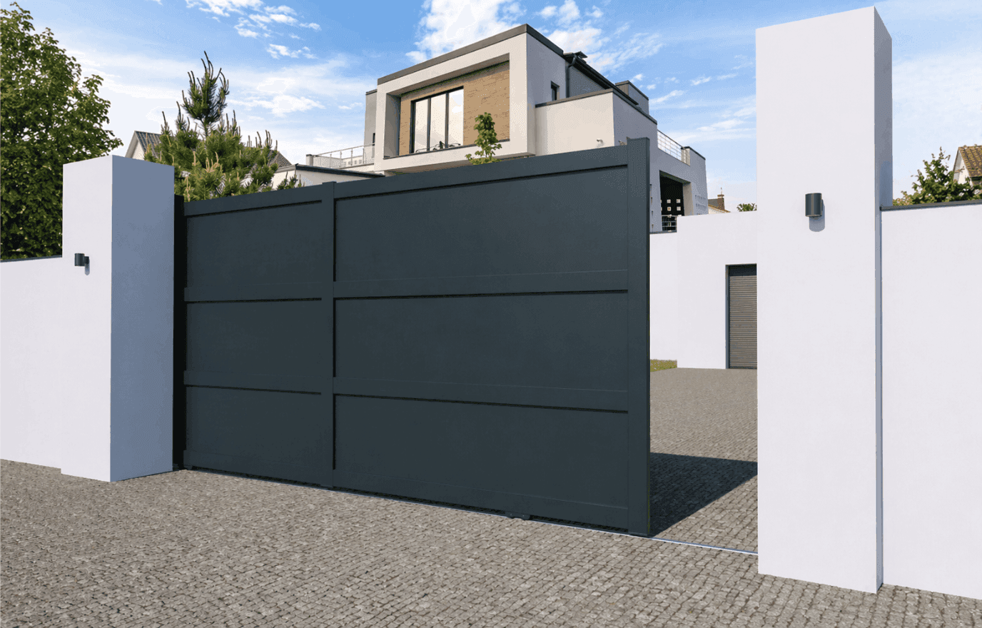 Portail coulissant aluminium - Vesper