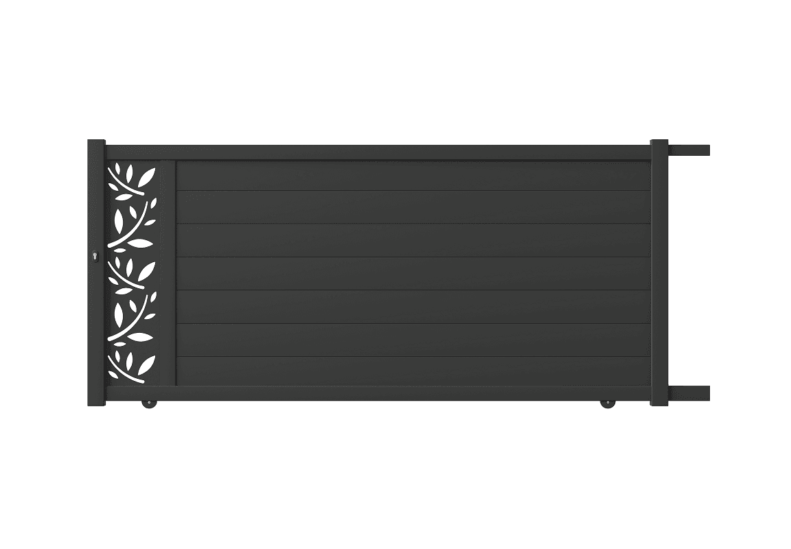 Portail coulissant aluminium manuel - Eurus