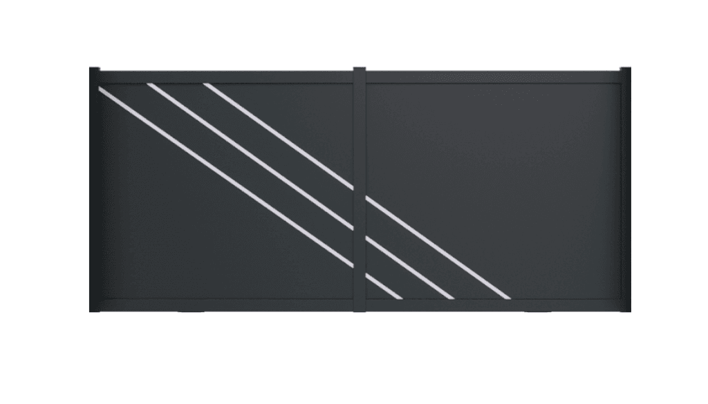 Portail coulissant aluminium manuel - Joran