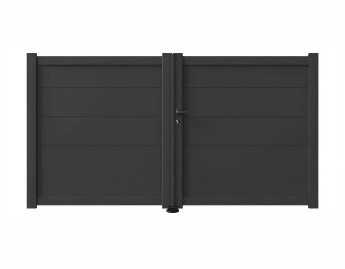 Portail battant aluminium manuel - Fohen