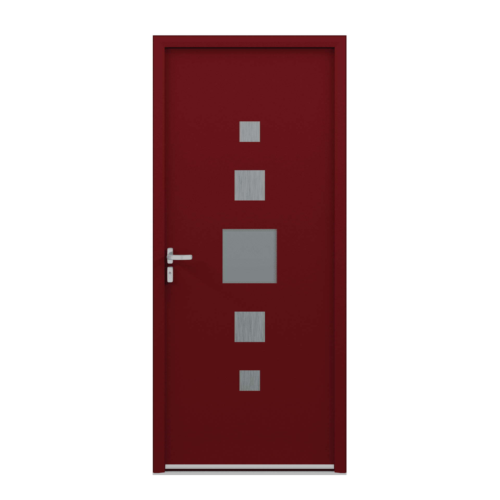 Porte d'entrée acier panneau vitré - Victoria