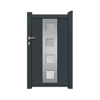 Portillon Aluminium vitré - Autal