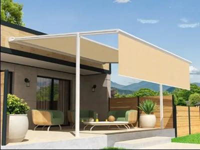 Pergola toile avec lambrequin