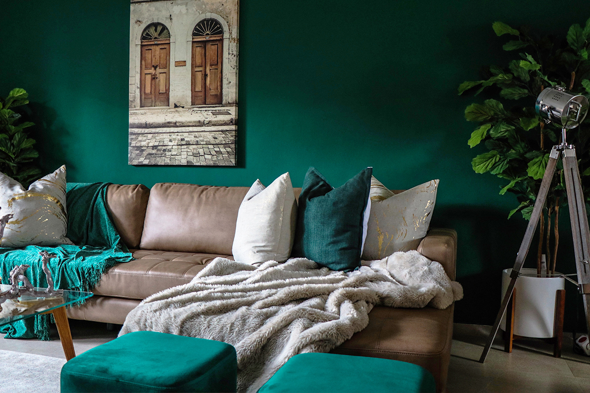 Déco couleur vert et brun Sur Mesure Menuiserie