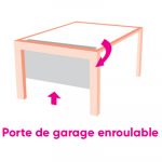 Porte de garage enroulable maison du menuisier