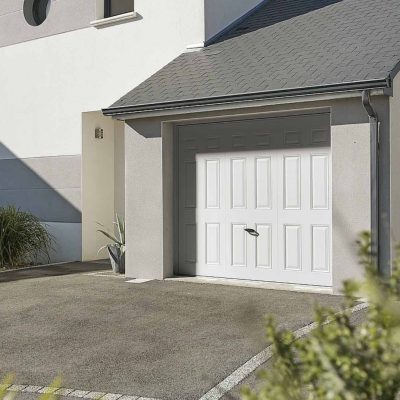 porte-garage-basculante-blanche