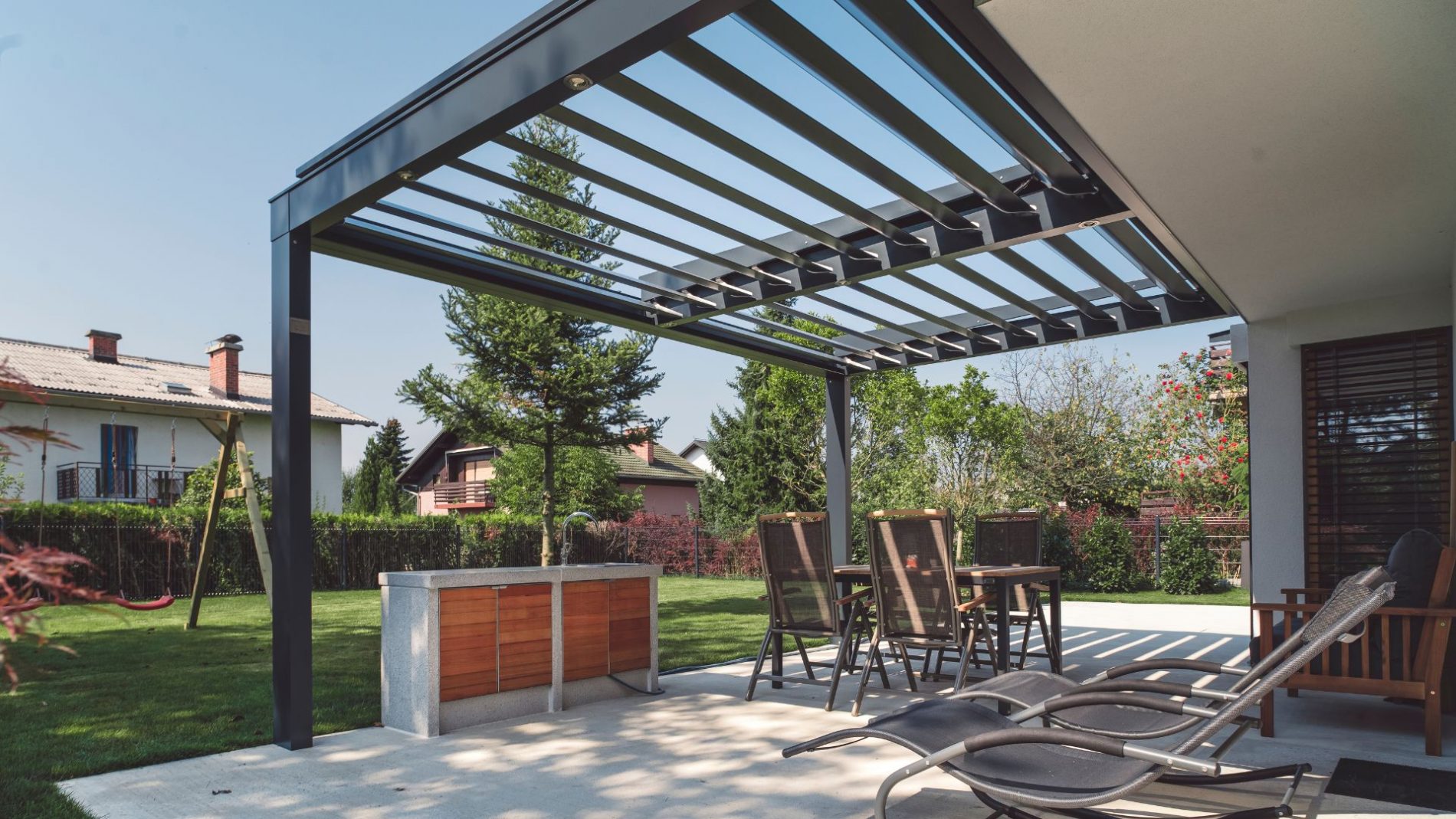 pergola adossée